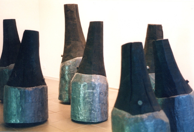 sculpture - lood en populier